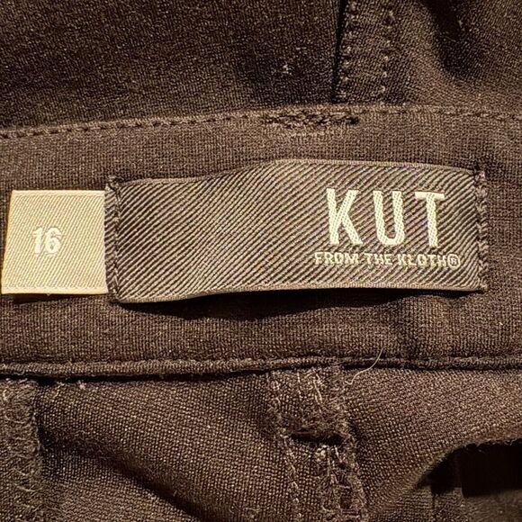 Kut From the Kloth Black Elizabeth Straight‎ Leg Women’s Size 16 (1802) - Picture 7 of 9